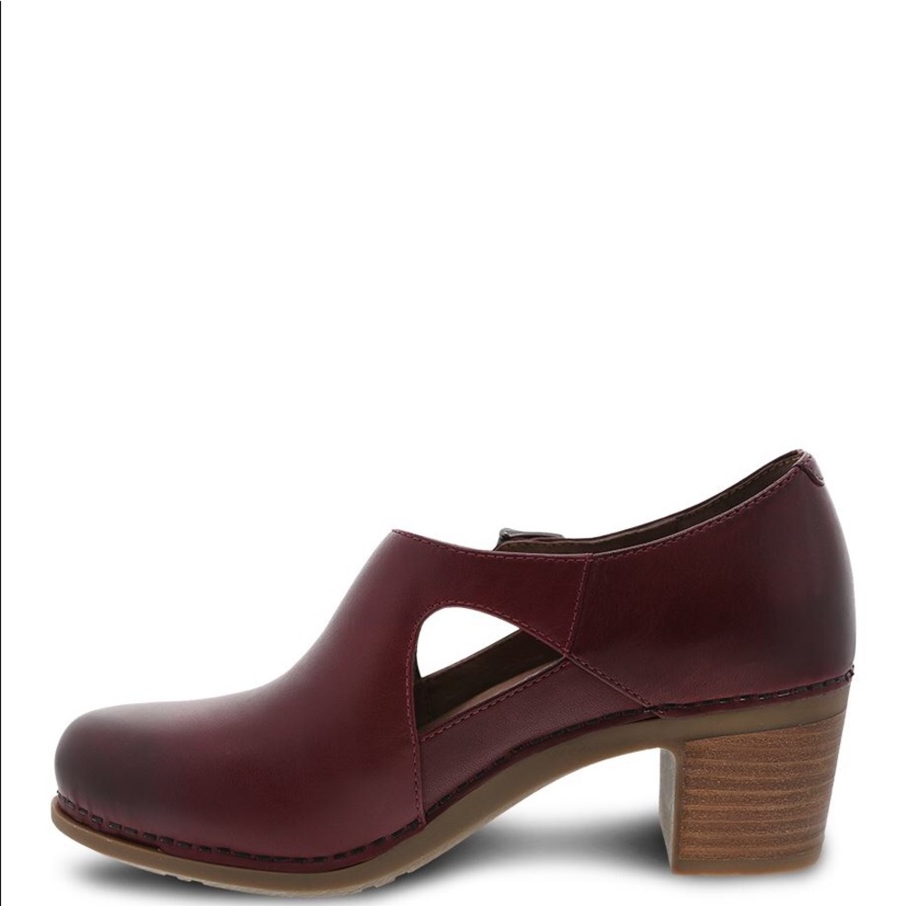 Dansko Hollie Wine Burnished Calf 39 - Picture 2 of 7
